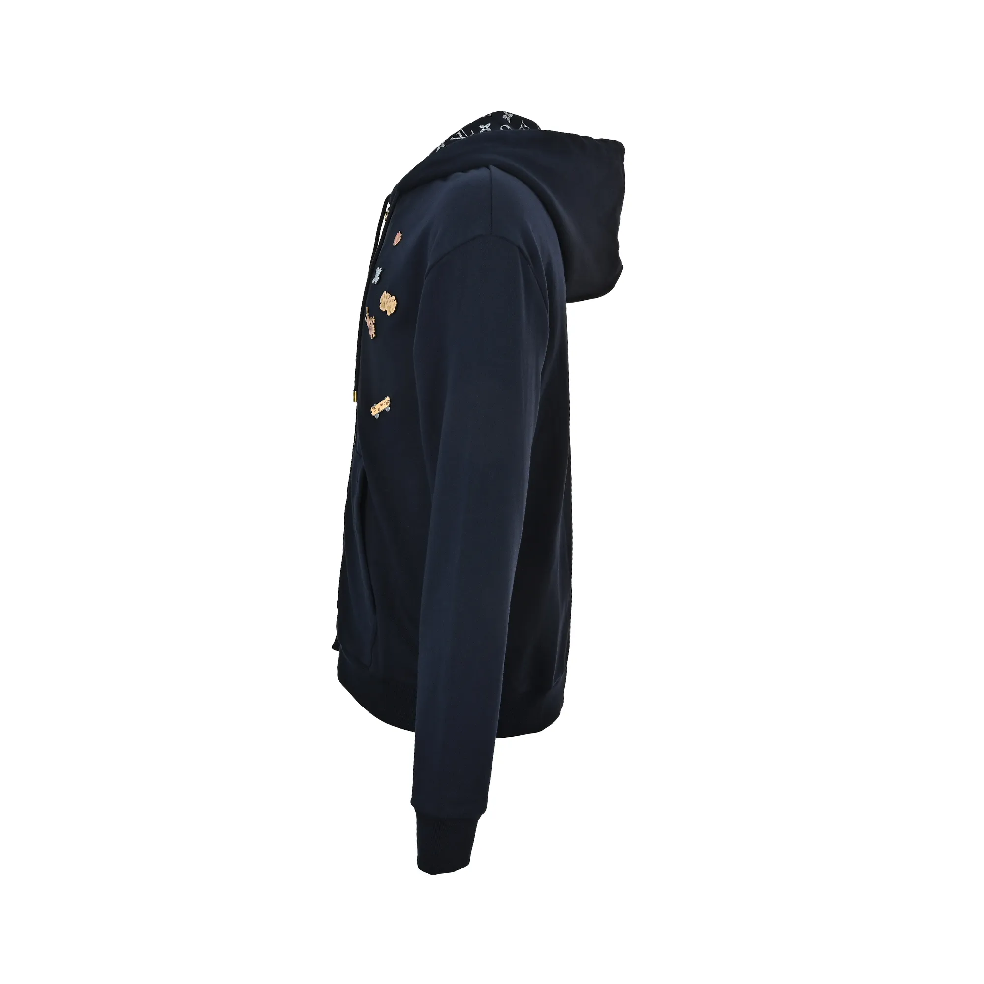 Louis Vuitton/Louis Vuitton Childlike Hardware CVD zipper hooded sweatshirt jacket